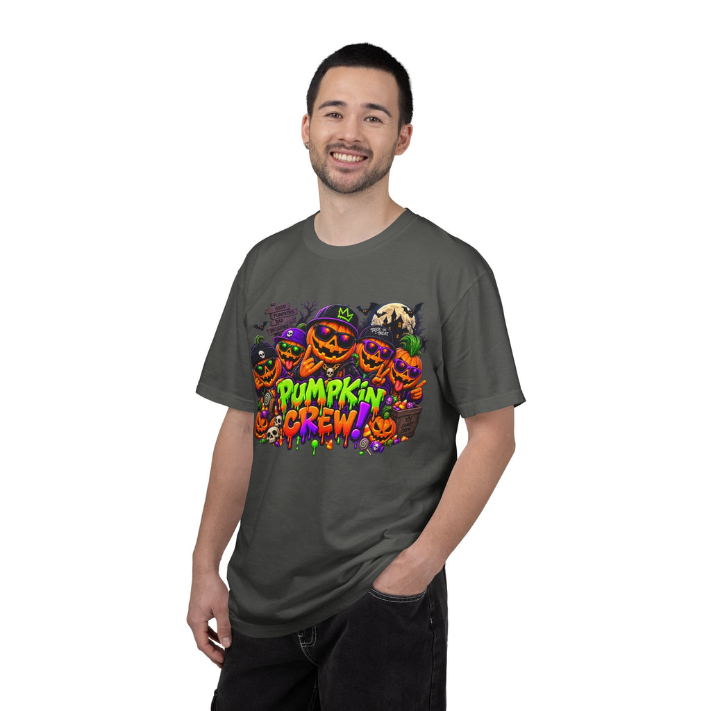 Pumpkin Crew Halloween T-Shirt – Funny Jack O’ Lantern Graphic Tee