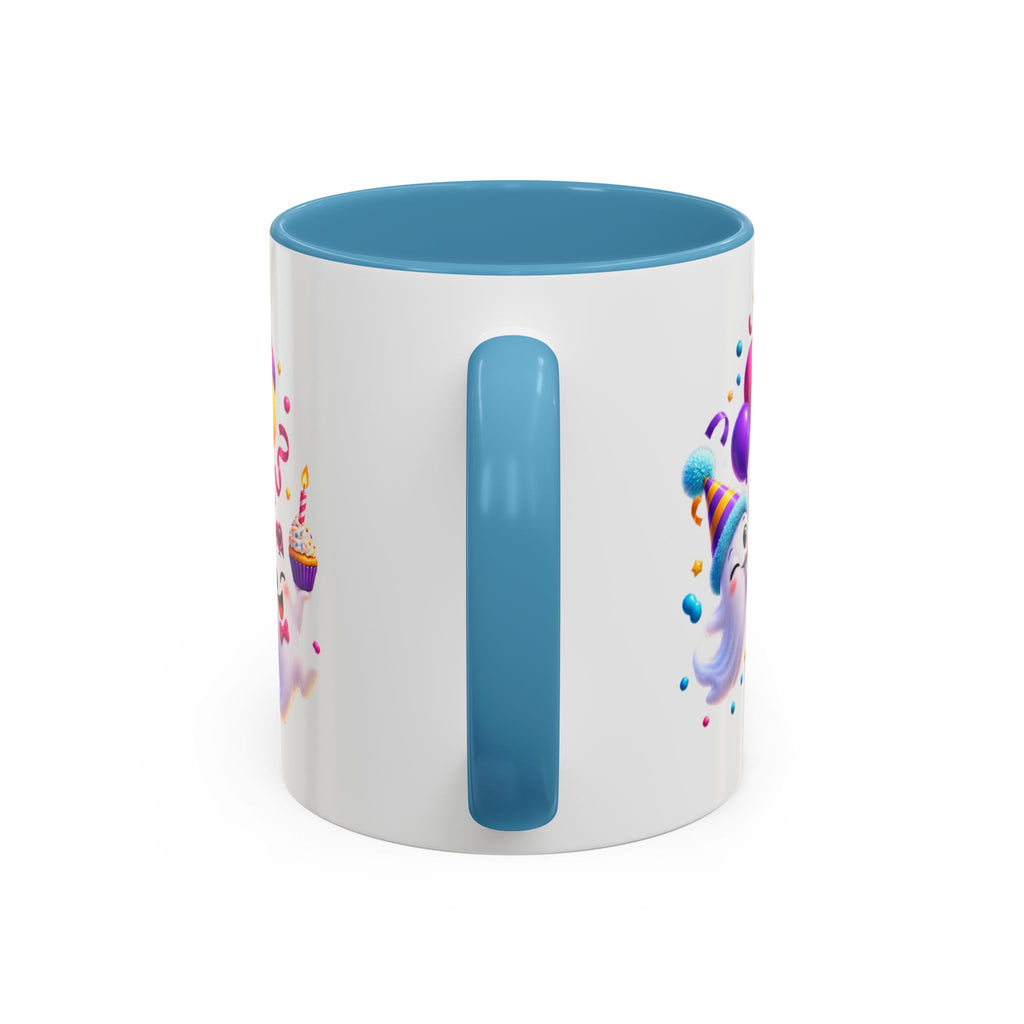Happy Birthday Accent Coffee Mug - Colorful Celebration Mug (11oz, 15oz)