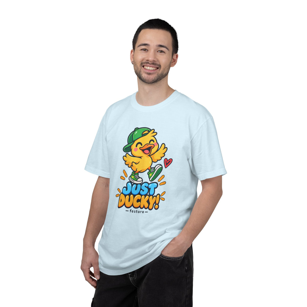 Just Ducky! – Cute Happy Duck Graphic T-Shirt