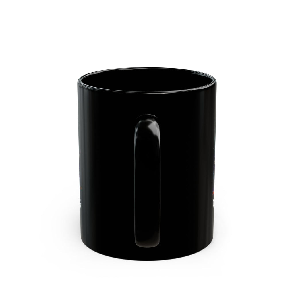 Dead But Still Rocking Halloween Mug — Spooky Skeleton Band Black Coffee Cup