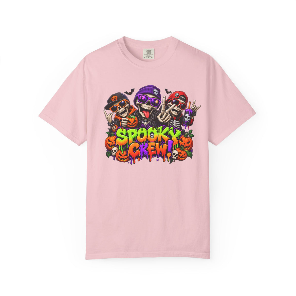 Spooky Crew Halloween T-Shirt – Funny Skeleton Graphic Tee