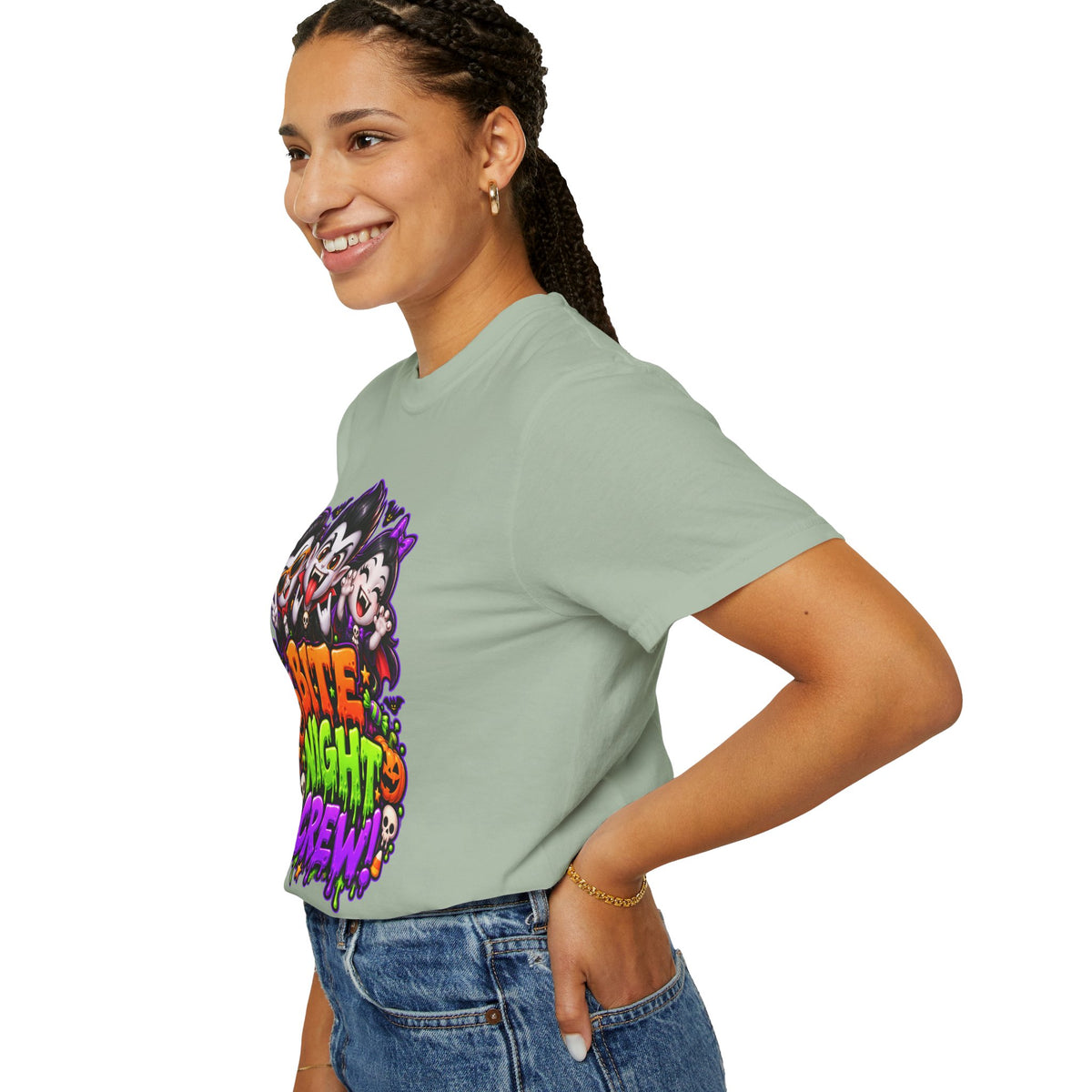 Bite Night Crew Halloween T-Shirt – Funny Vampire Graphic Tee