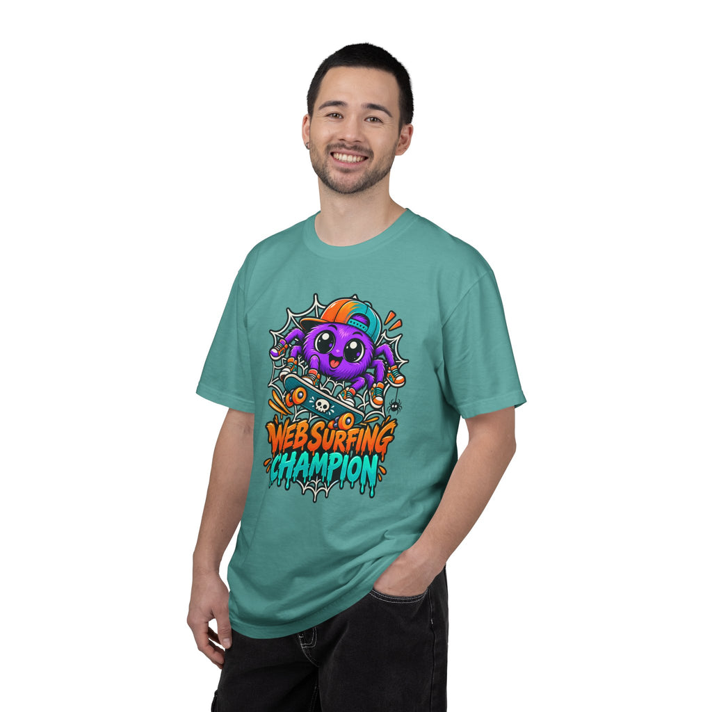 Web Surfing Champion – Cute Halloween Spider T-Shirt