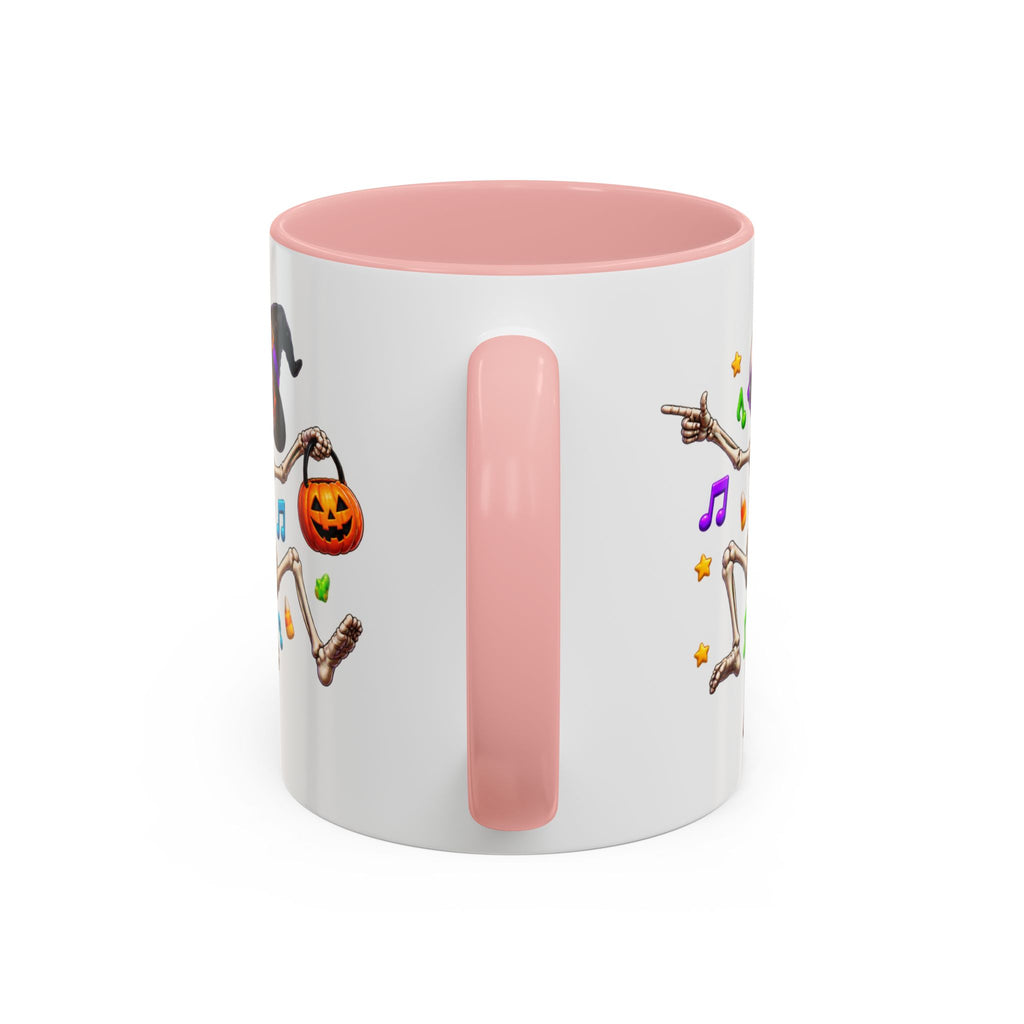 No Body Parties Harder Halloween Skeleton Party White Mug