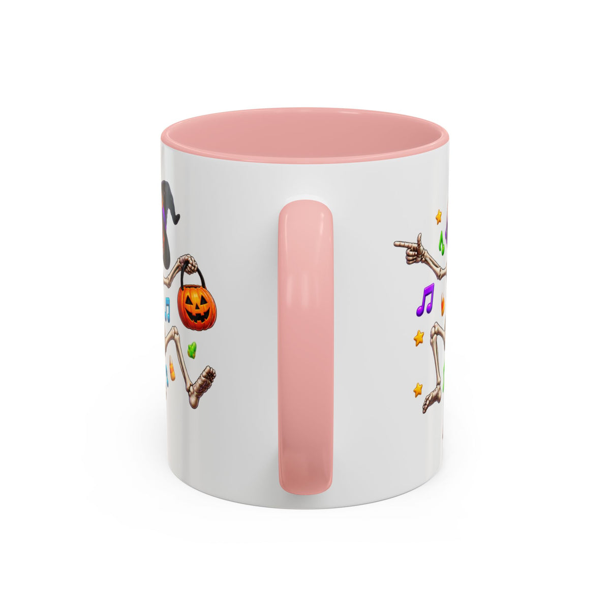 No Body Parties Harder Halloween Skeleton Party White Mug