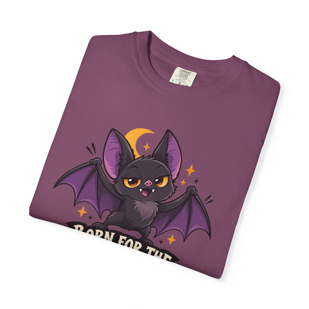 Born for the Night Shift – Cute Halloween Bat T-Shirt