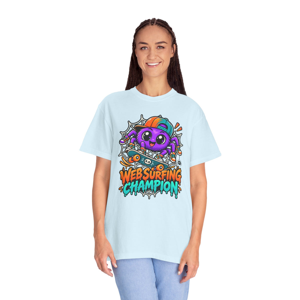 Web Surfing Champion – Cute Halloween Spider T-Shirt
