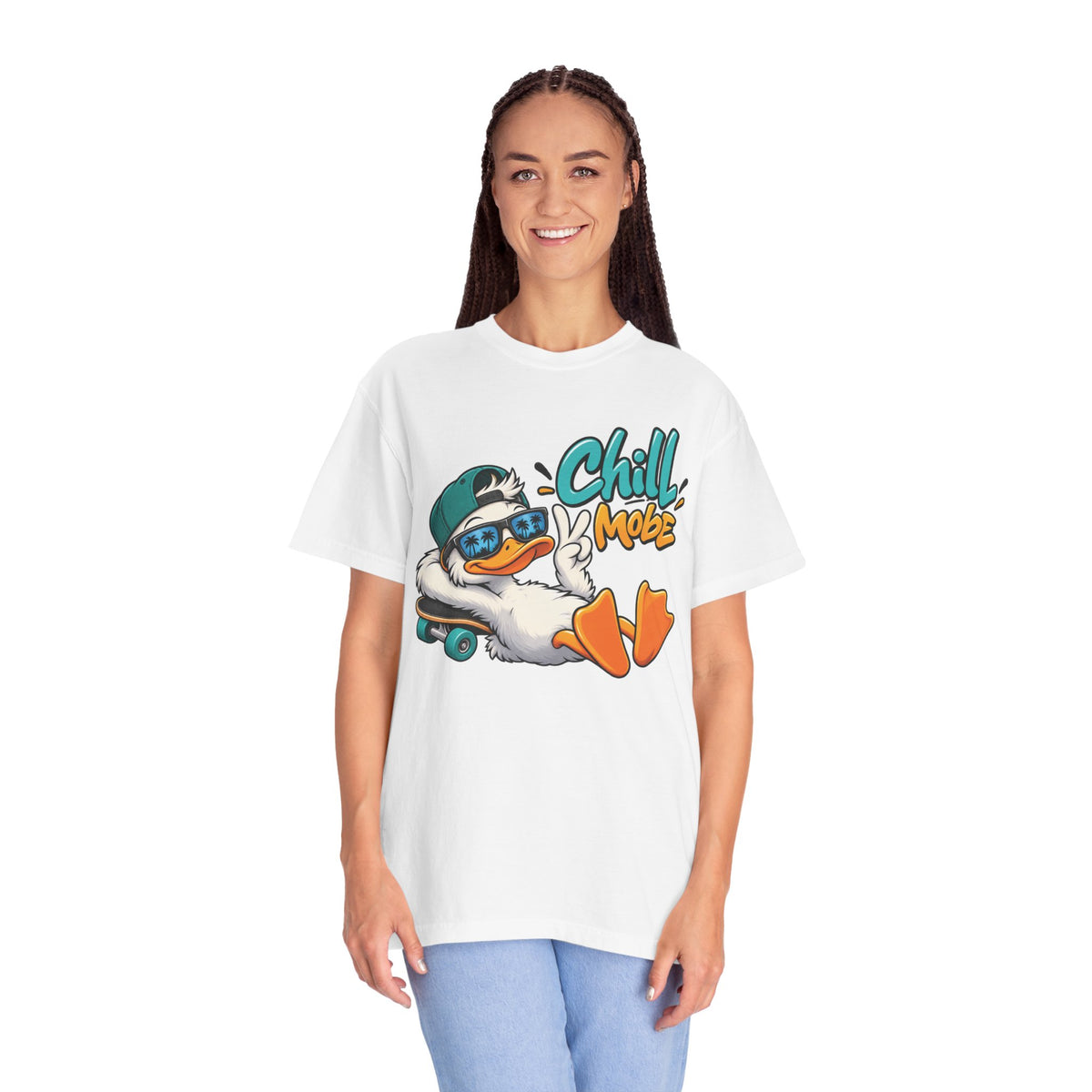Chill Mode Duck Graphic T-Shirt | Festora Everyday