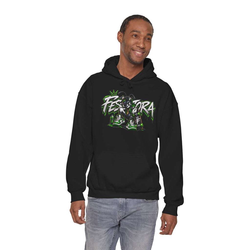 Festora Graphic Hoodie — Neon Streetwear Pullover