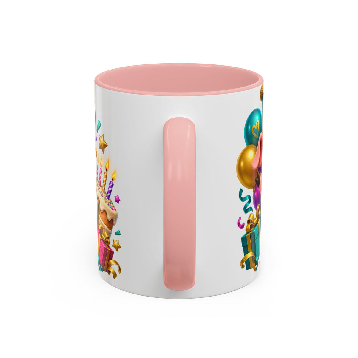 Oink! It’s Your Birthday White Mug – Cute Pig Birthday Cup, Colorful Funny Party Gift
