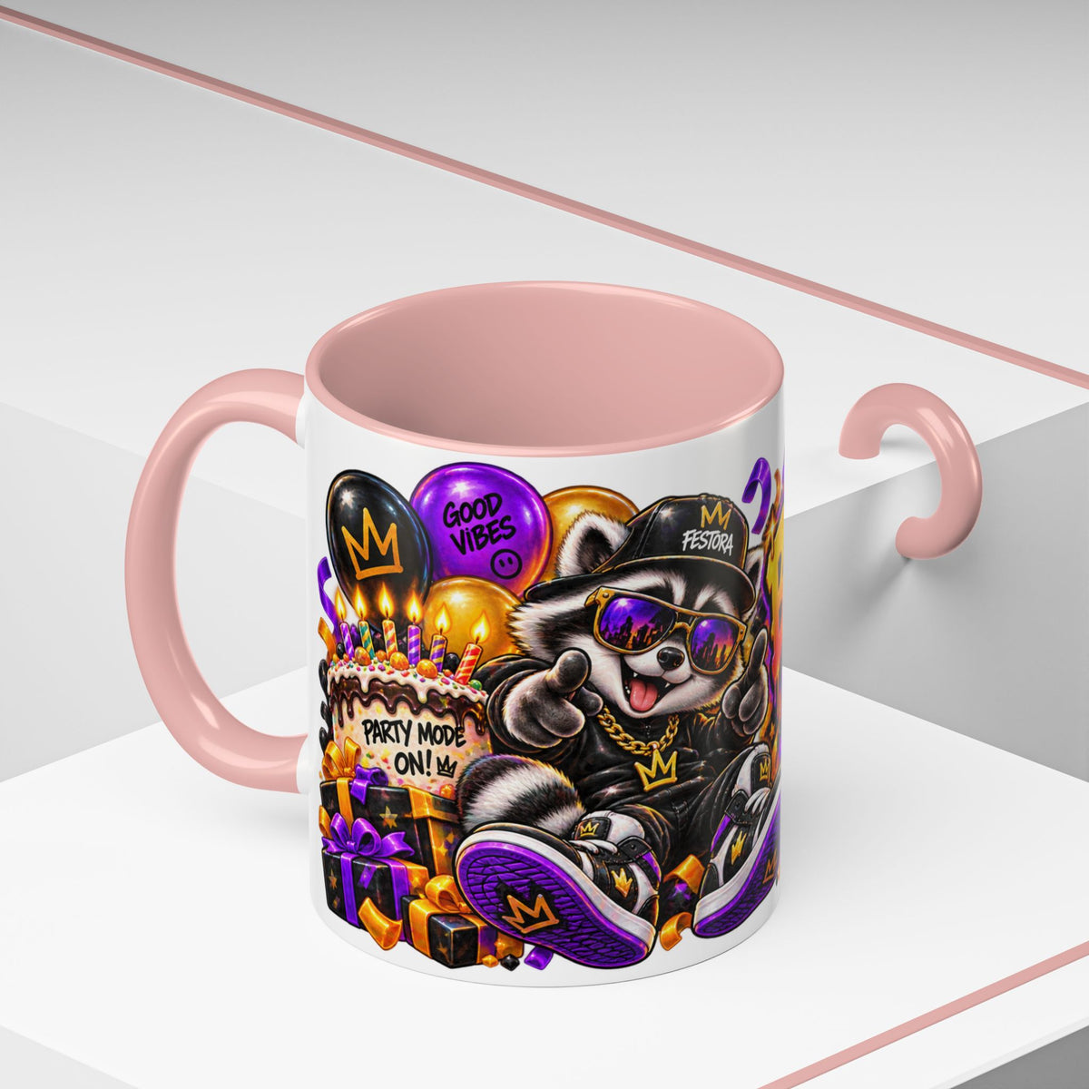 Festora Raccoon Birthday Mug – Birthday After Dark Coffee Cup