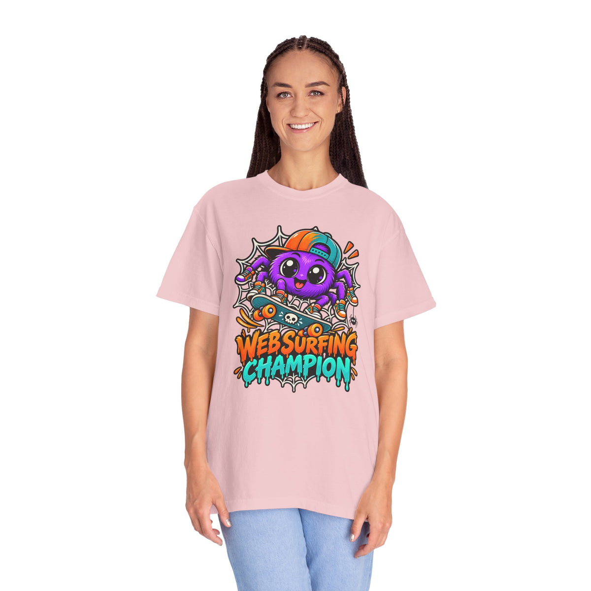 Web Surfing Champion – Cute Halloween Spider T-Shirt
