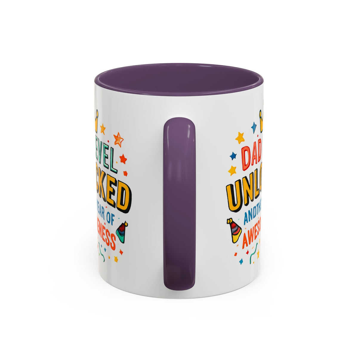 Dad Level Unlocked Coffee Mug – Funny Father’s Day 11/15oz Accent Mug