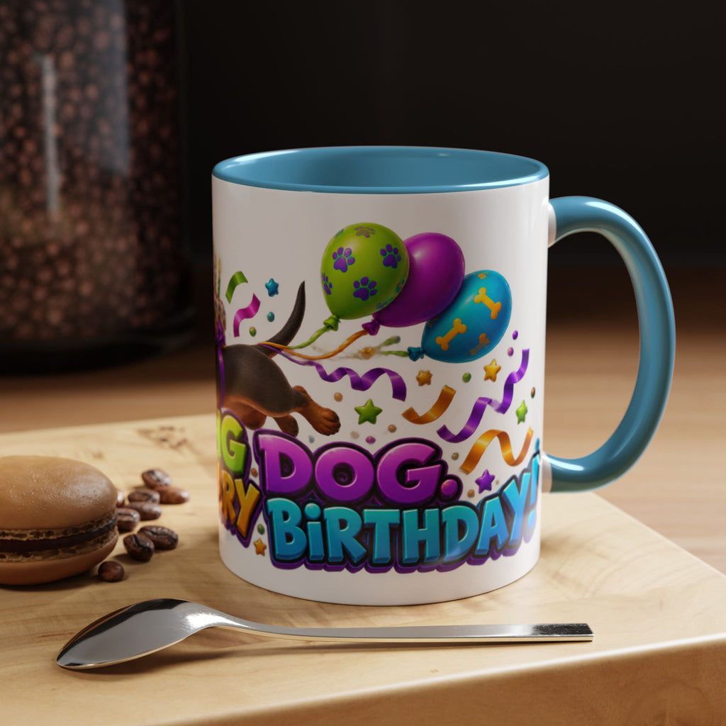 Long Dog Legendary Birthday Dachshund White Mug