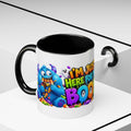 I’m Just Here for the Boos Funny Halloween Monster White Mug