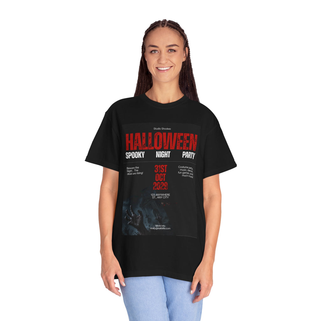 Halloween Spooky Night Party T-Shirt — 31st Oct Horror Poster Tee