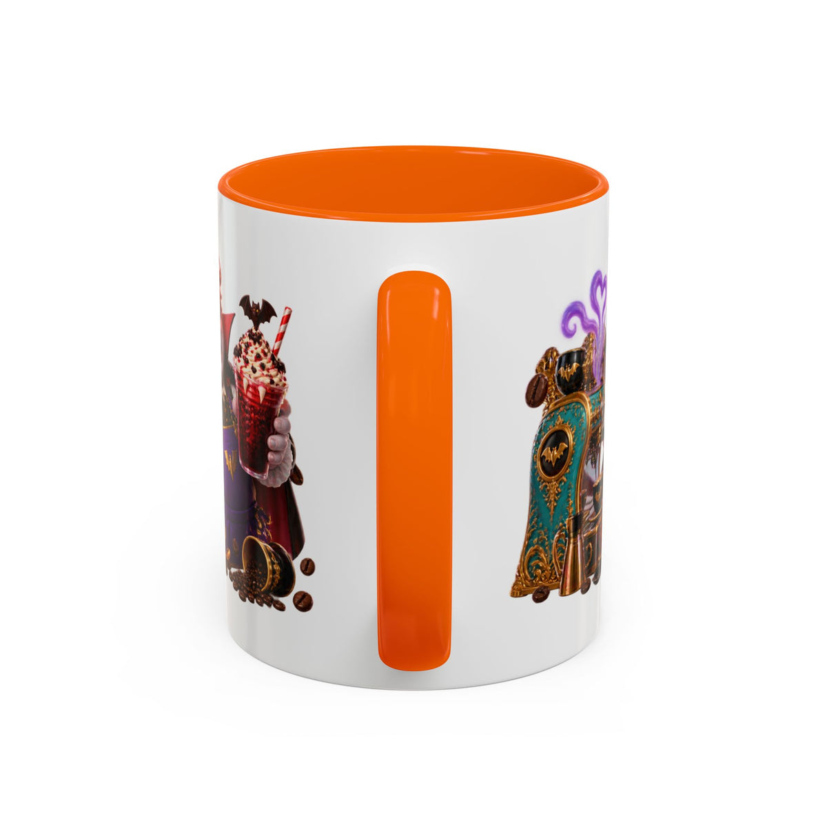Love at First Bite Vampire Barista Halloween White Mug