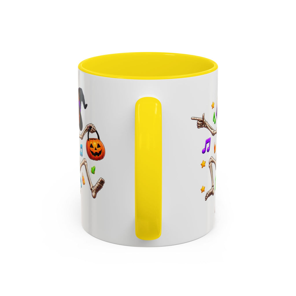 No Body Parties Harder Halloween Skeleton Party White Mug