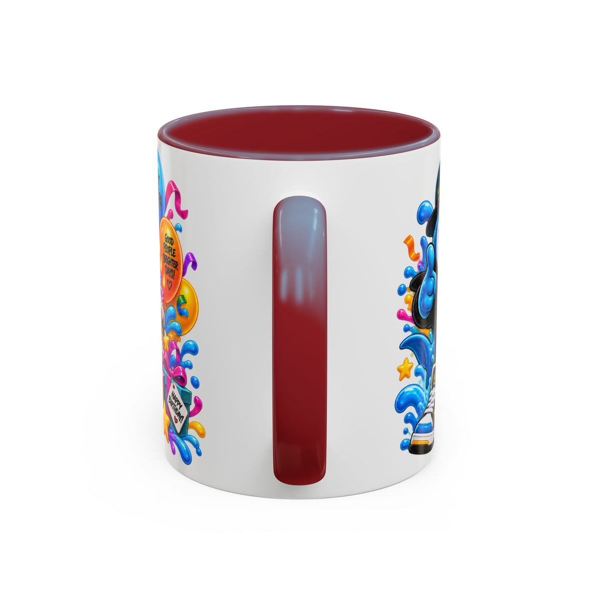 BIRTHDAY? LET’S MAKE WAVES! White Ceramic Mug – Funny Shark Birthday Coffee Cup – Original FestoraShop Design