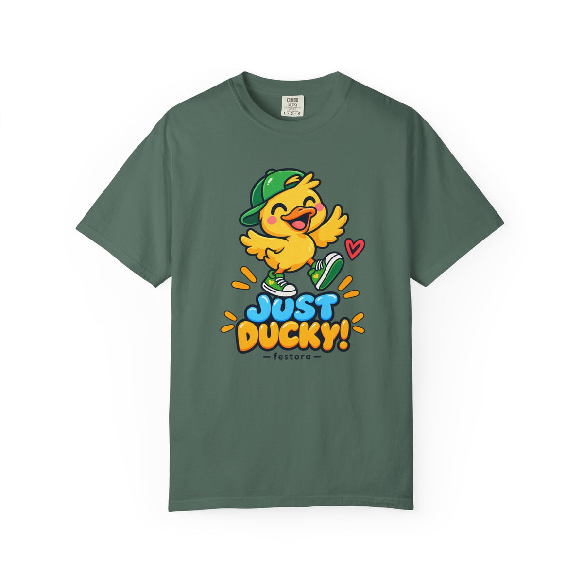 Just Ducky! – Cute Happy Duck Graphic T-Shirt
