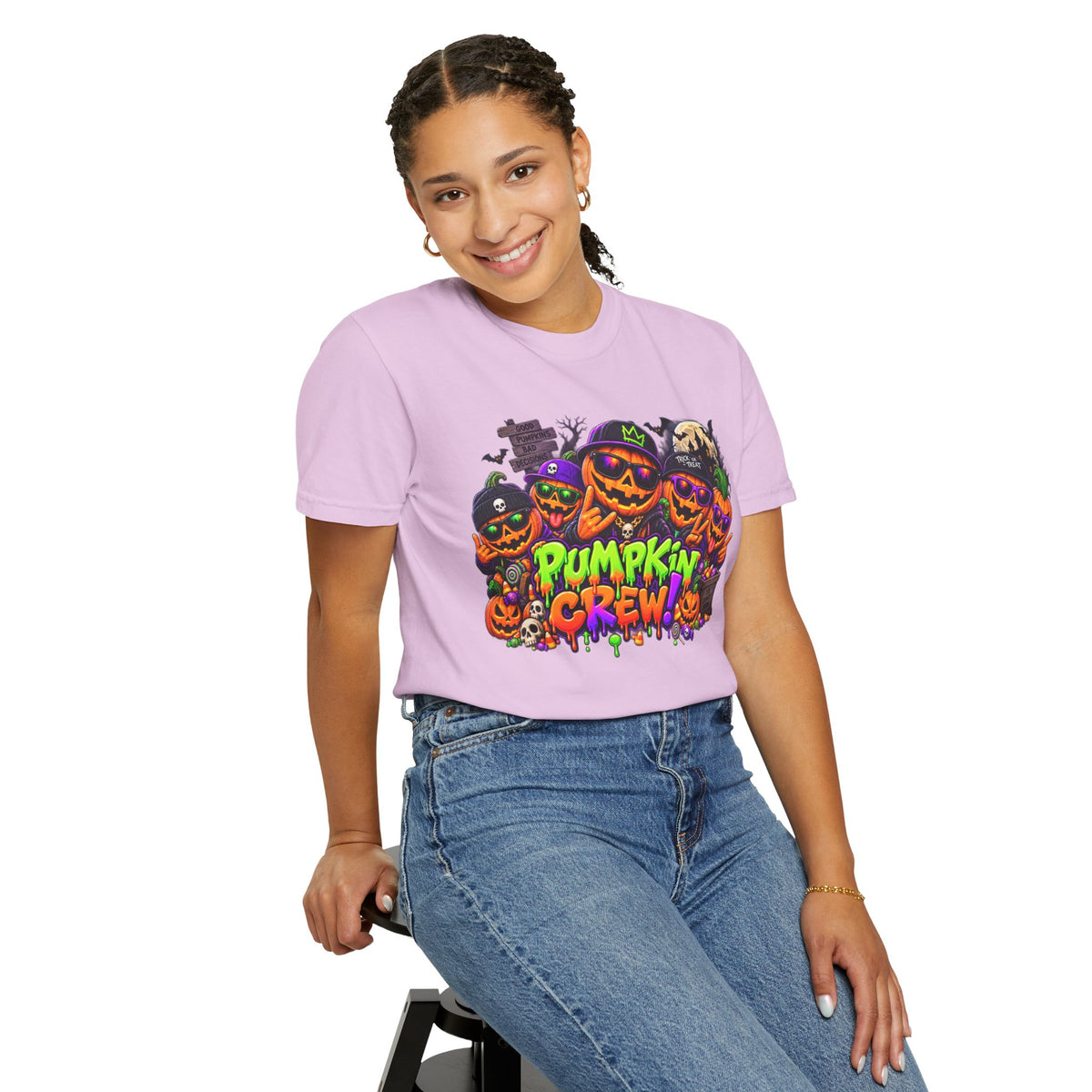 Pumpkin Crew Halloween T-Shirt – Funny Jack O’ Lantern Graphic Tee