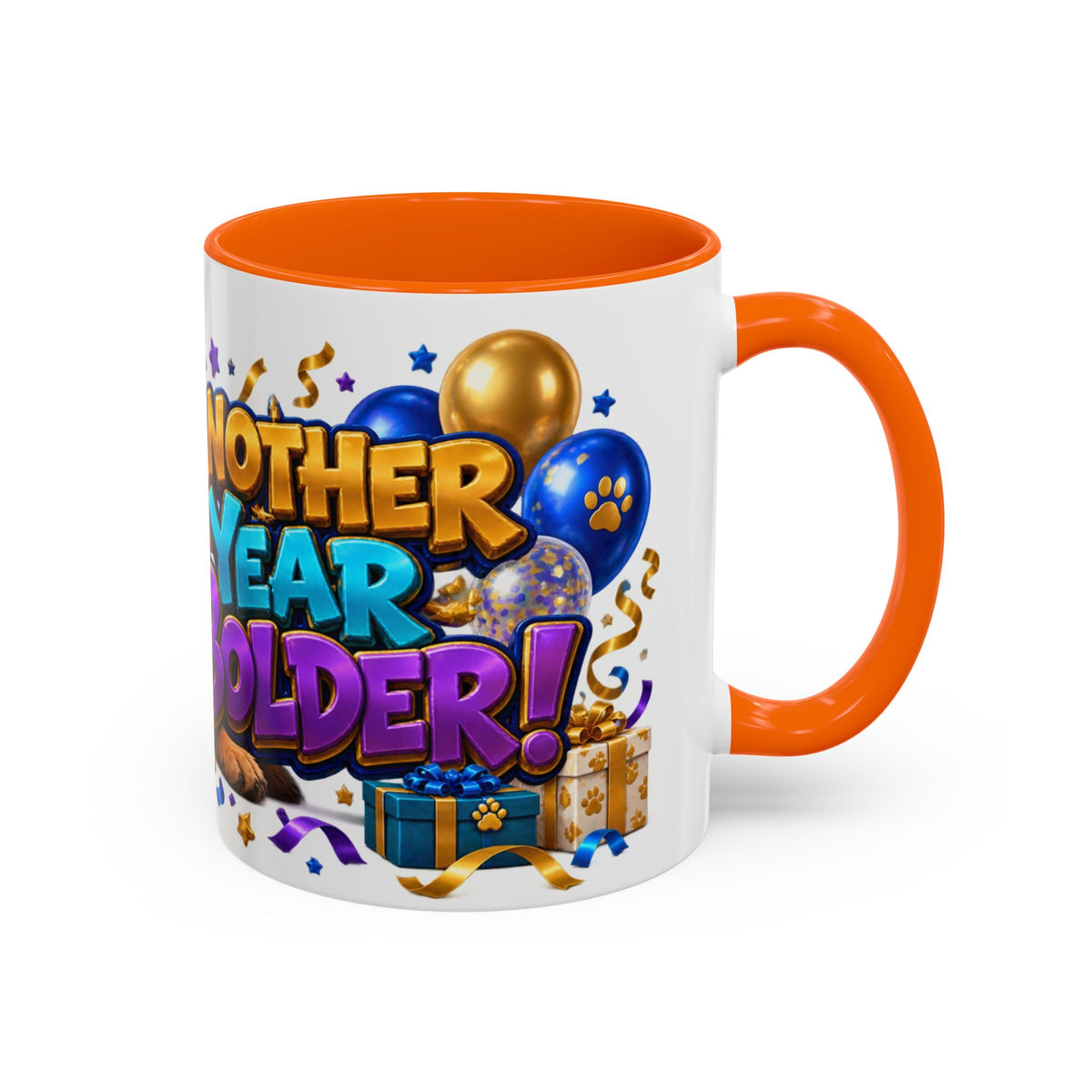 German Shepherd Birthday Mug – Another Year Bolder White Coffee Cup
