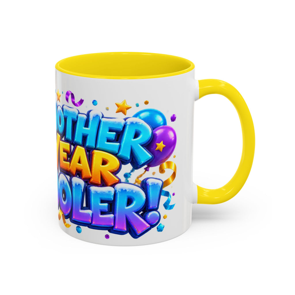 Another Year Cooler Penguin Birthday White Mug