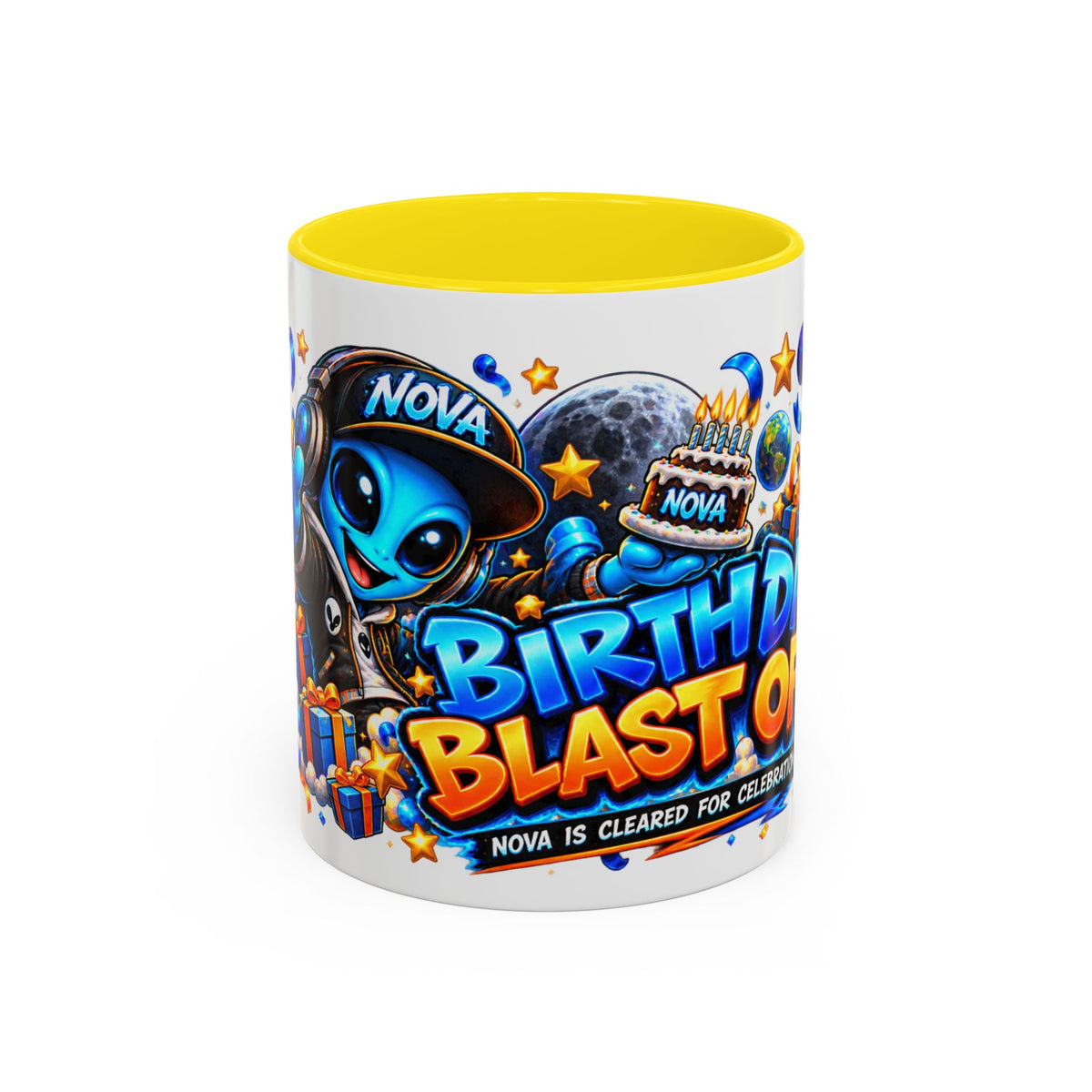 Festora Alien Birthday Mug – Birthday Blast Off Coffee Cup