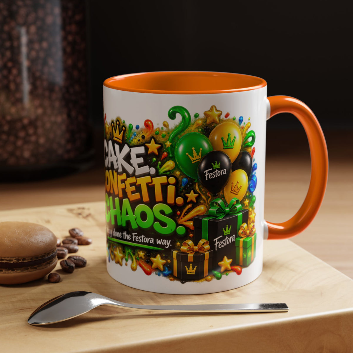 Festora Ant Birthday Mug – Cake Confetti Chaos Coffee Cup