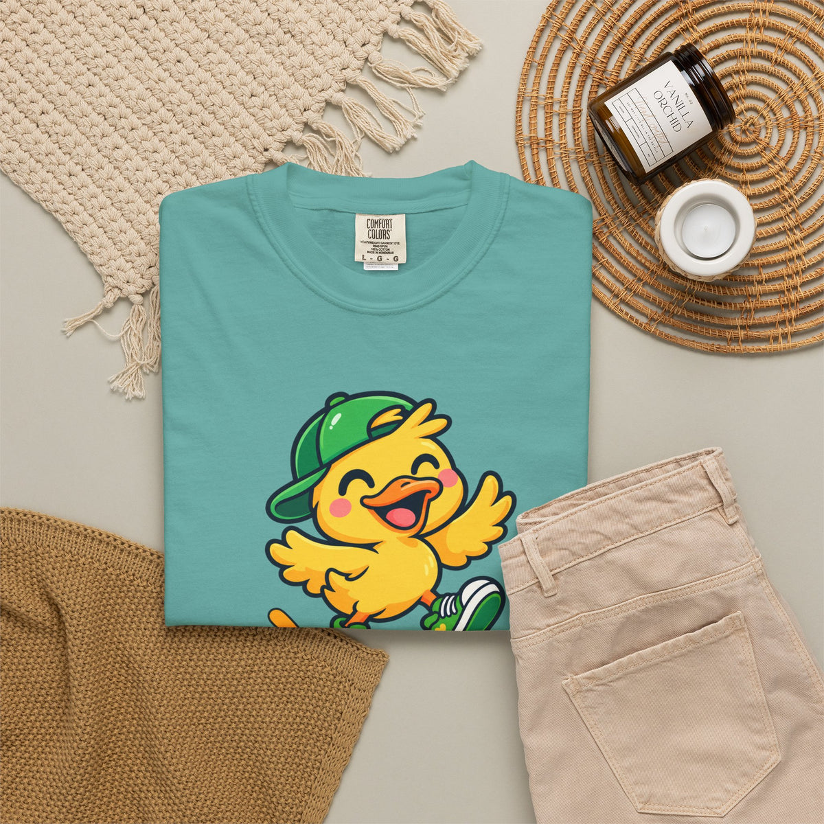 Just Ducky! – Cute Happy Duck Graphic T-Shirt