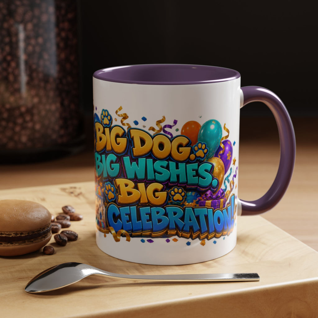Big Dog Big Wishes Saint Bernard Birthday White Mug