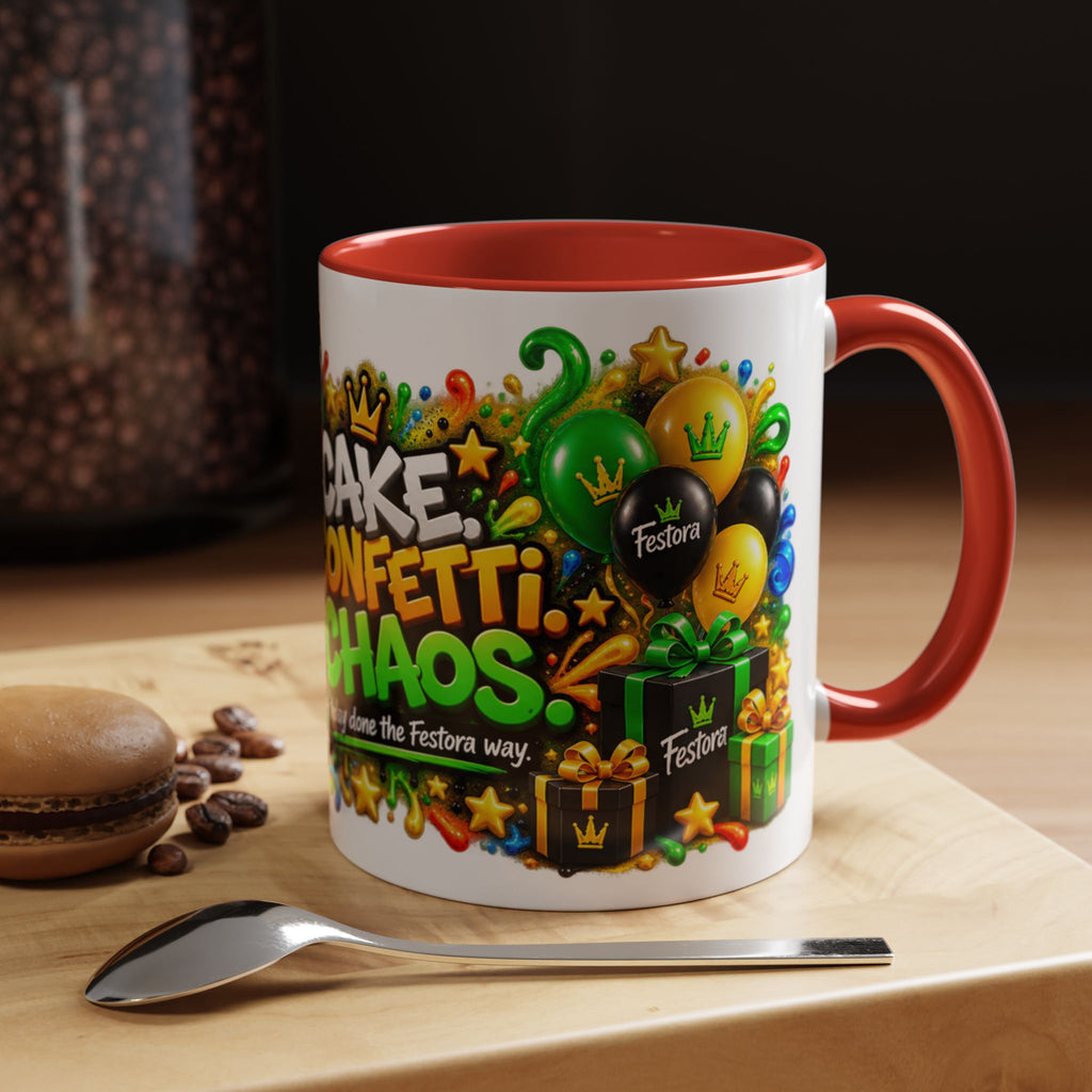 Festora Ant Birthday Mug – Cake Confetti Chaos Coffee Cup