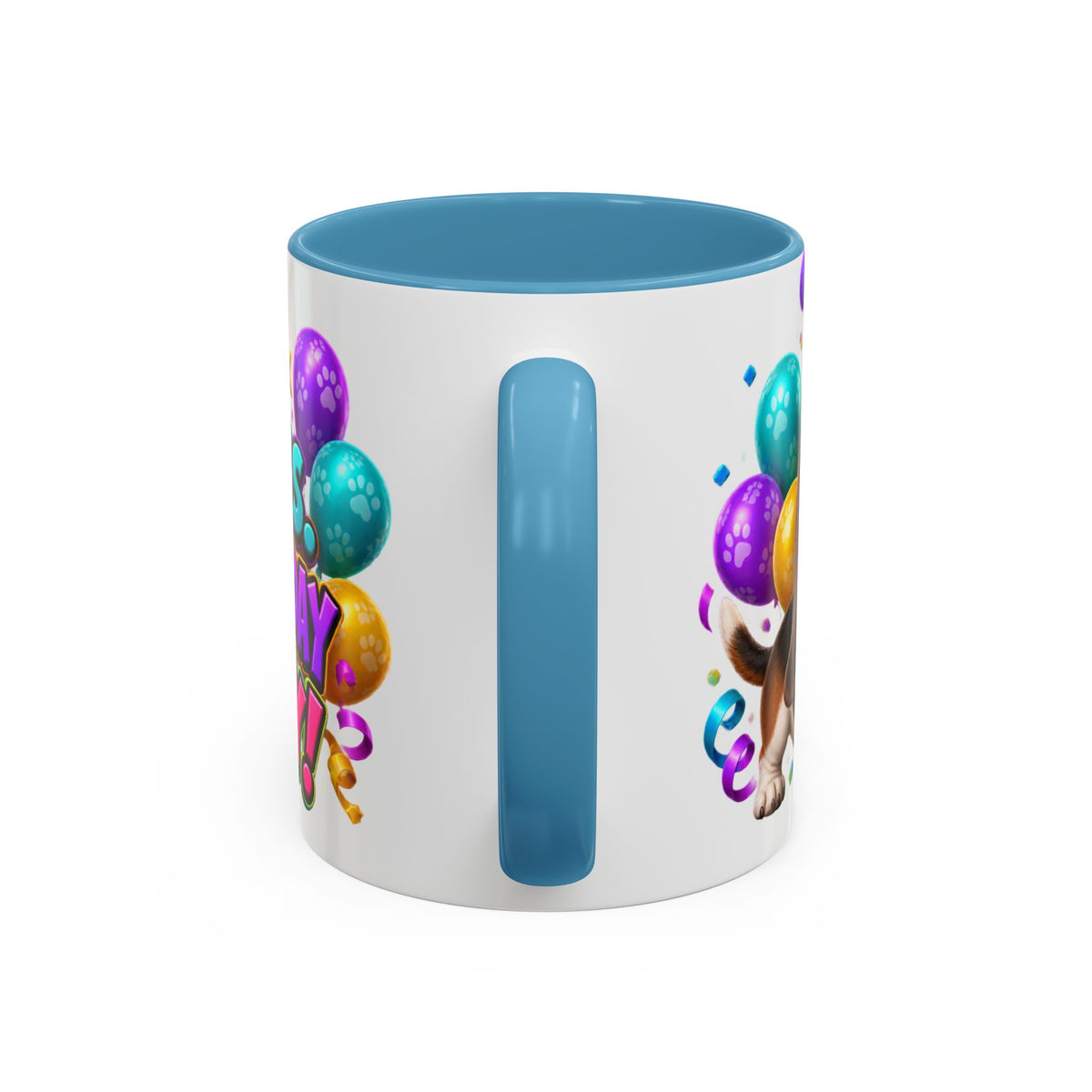Short Legs Big Birthday Energy Basset Hound White Mug