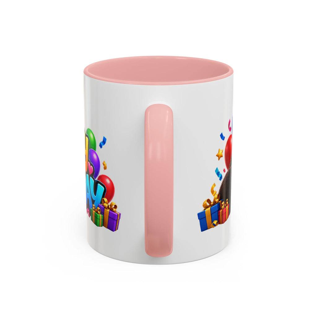 Gorilla Happy Birthday Mug - Colorful 3D Celebration Design