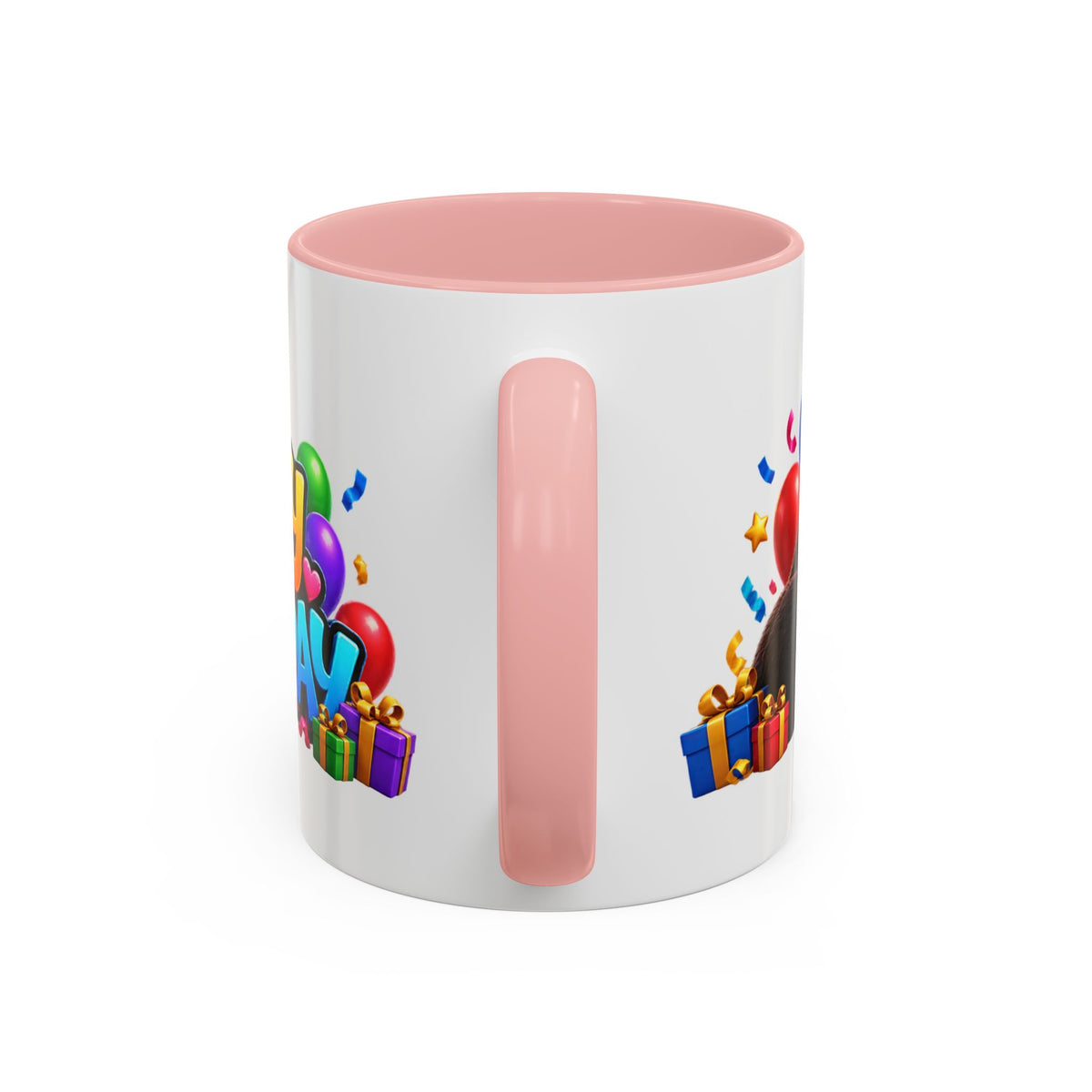 Gorilla Happy Birthday Mug - Colorful 3D Celebration Design