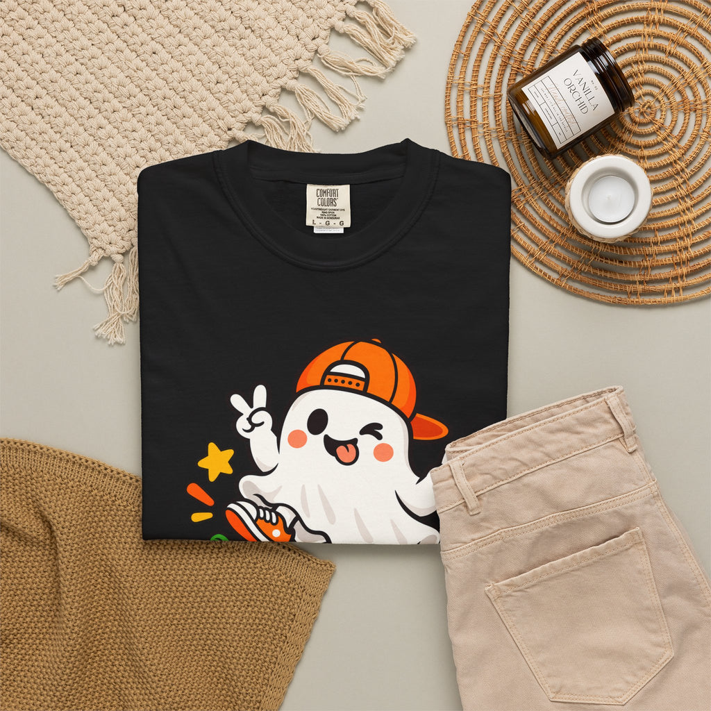 Just Boo It Halloween T-Shirt | Cute Skater Ghost Graphic Tee
