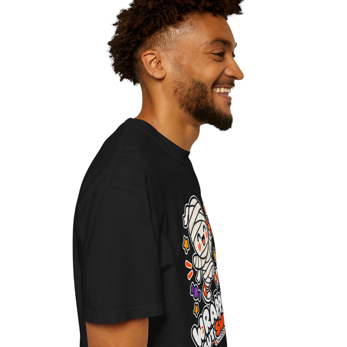 Wrapped but Sweet Halloween T-Shirt | Cute Mummy Graphic Tee
