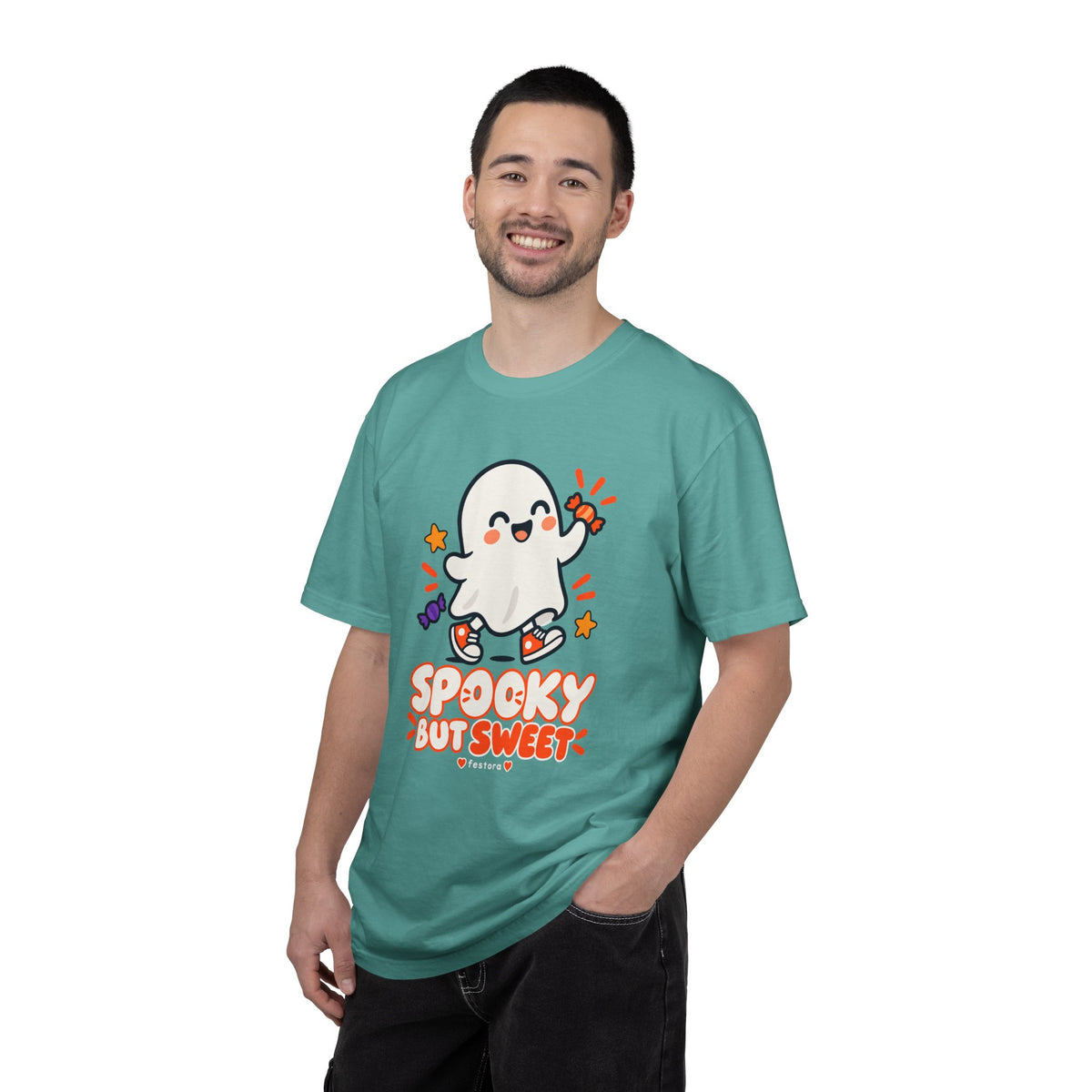 Spooky but Sweet Ghost T-Shirt | Cute Halloween Graphic Tee
