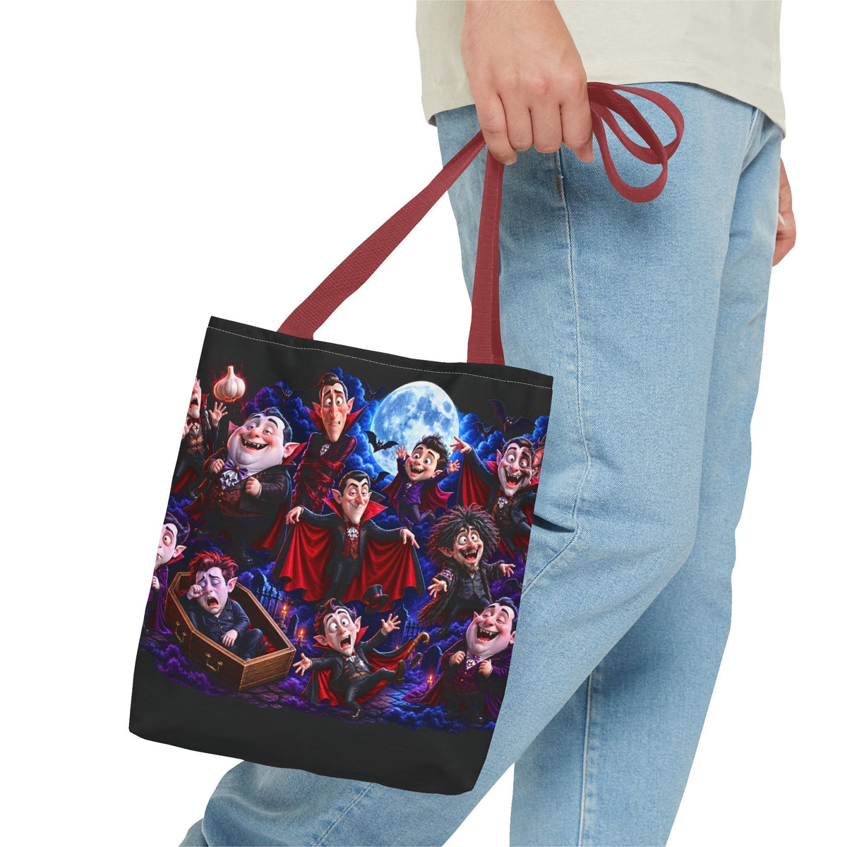 Vampire Night All-Over Print Tote Bag
