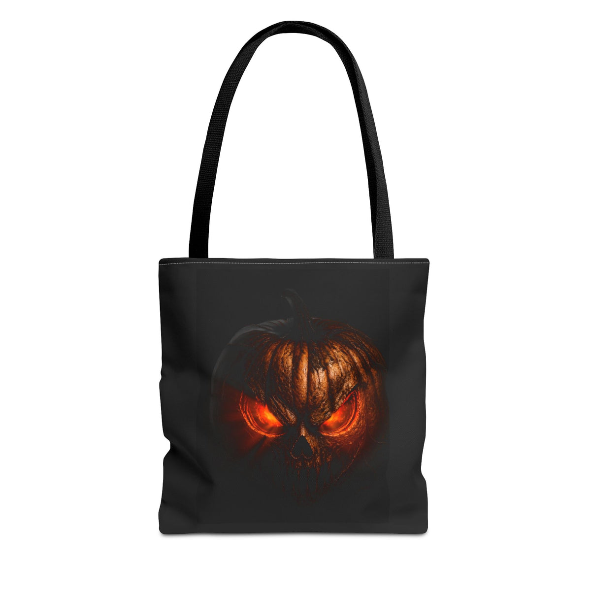 Spider Web Tote Bag — Creepy Red-Eyed Spider Halloween Grocery Tote