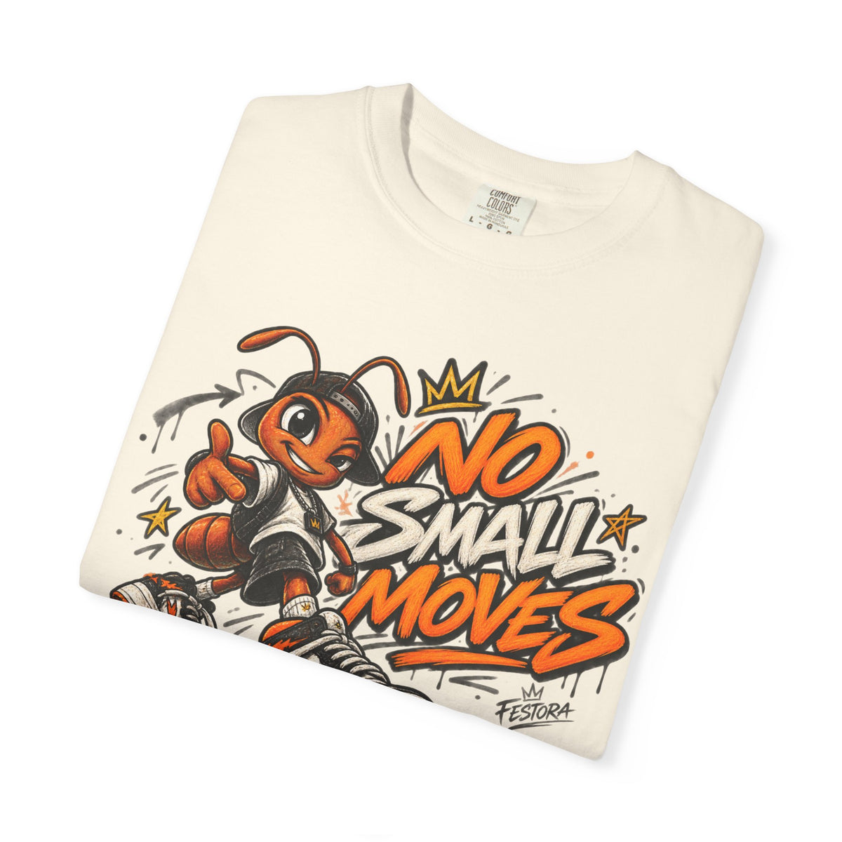 No Small Moves T-Shirt — Retro Sneaker Character Graphic Tee