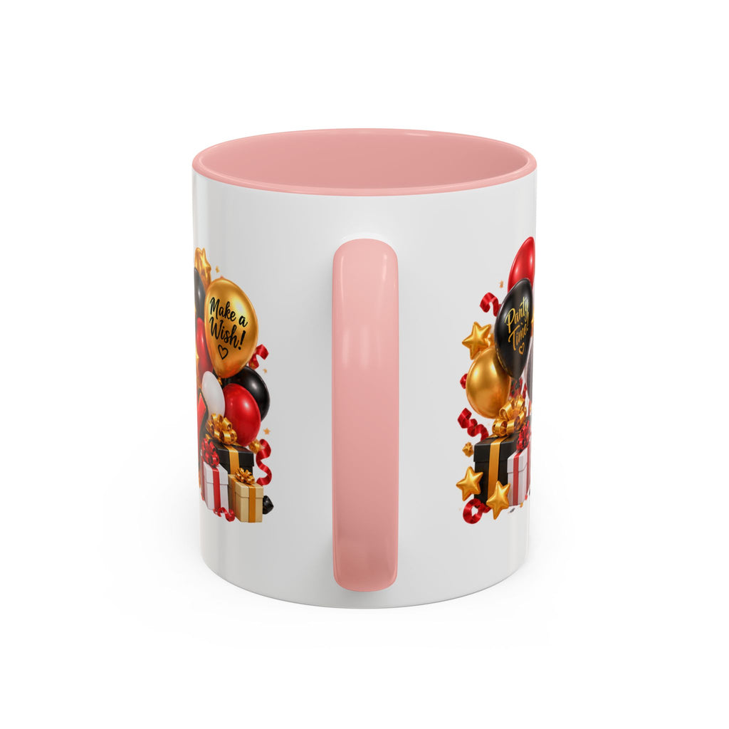 Happy Birthday Rhino Mug – Colorful 3D Birthday Gift – White Coffee Mug