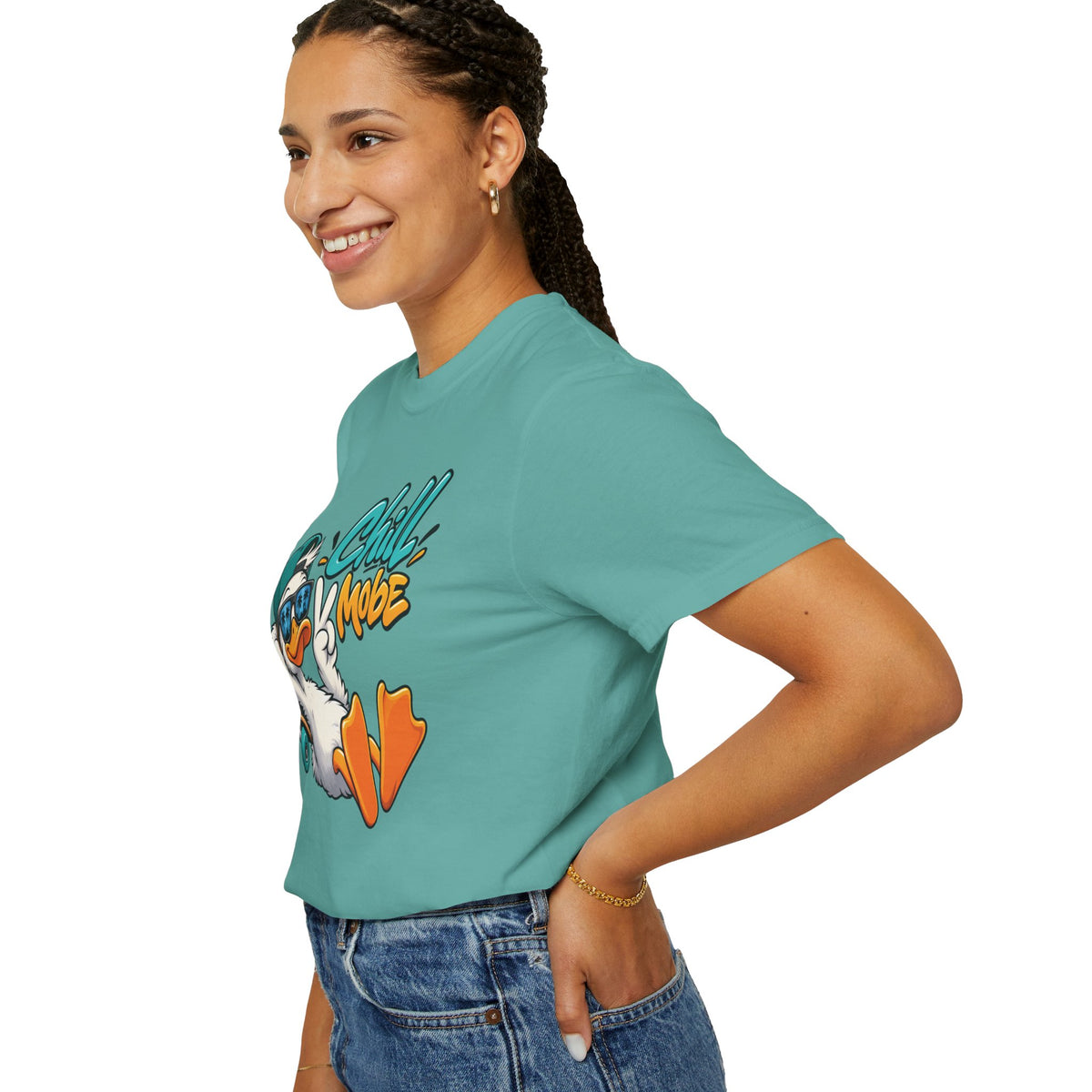 Chill Mode Duck Graphic T-Shirt | Festora Everyday
