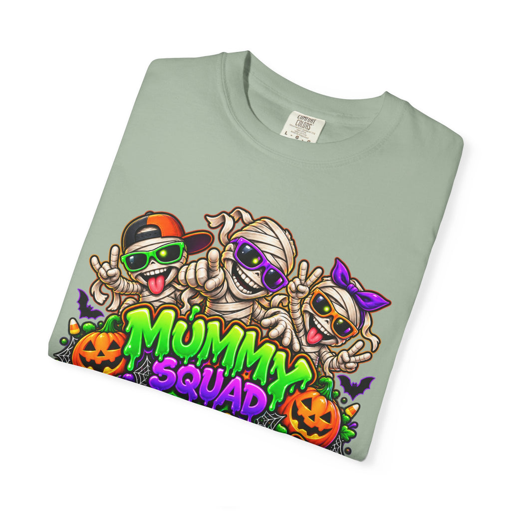 Mummy Squad For Life Halloween T-Shirt – Funny Colorful Mummy Graphic Tee