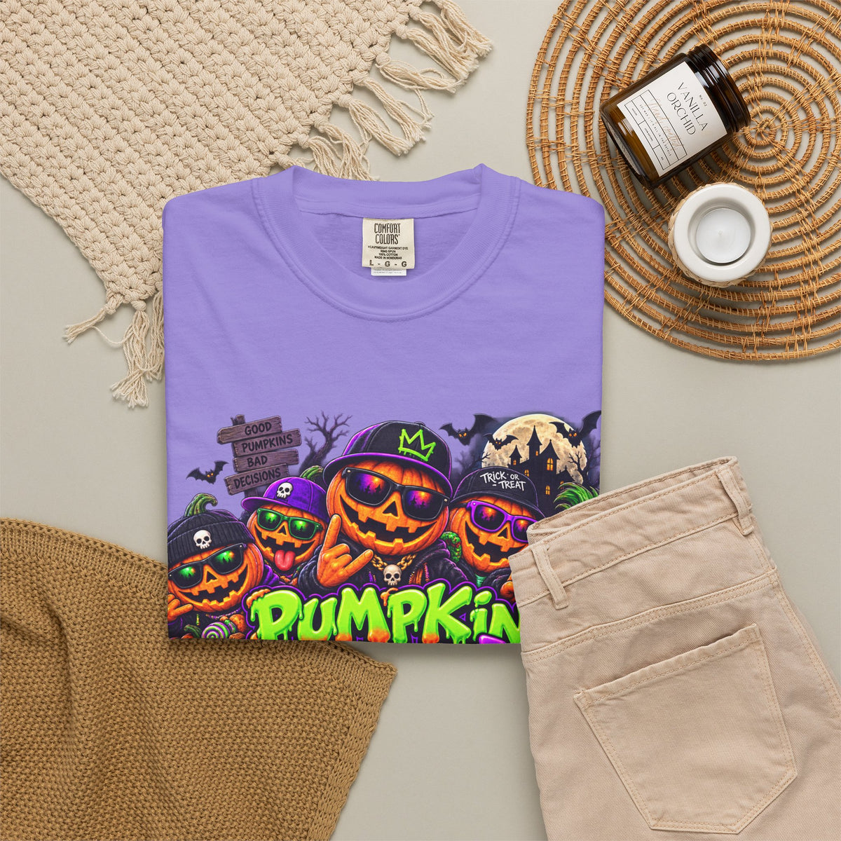 Pumpkin Crew Halloween T-Shirt – Funny Jack O’ Lantern Graphic Tee