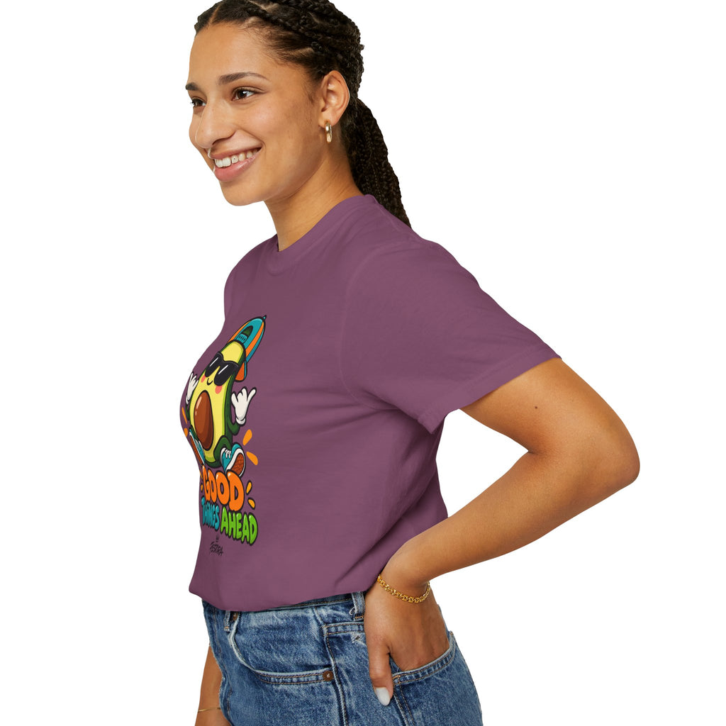 Good Things Ahead Avocado Graphic T-Shirt | Festora Everyday