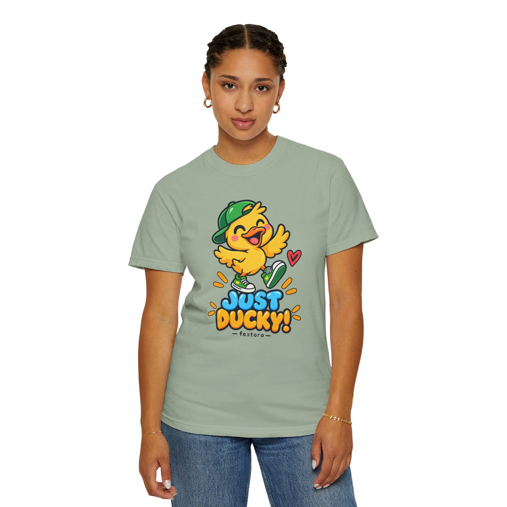 Just Ducky! – Cute Happy Duck Graphic T-Shirt