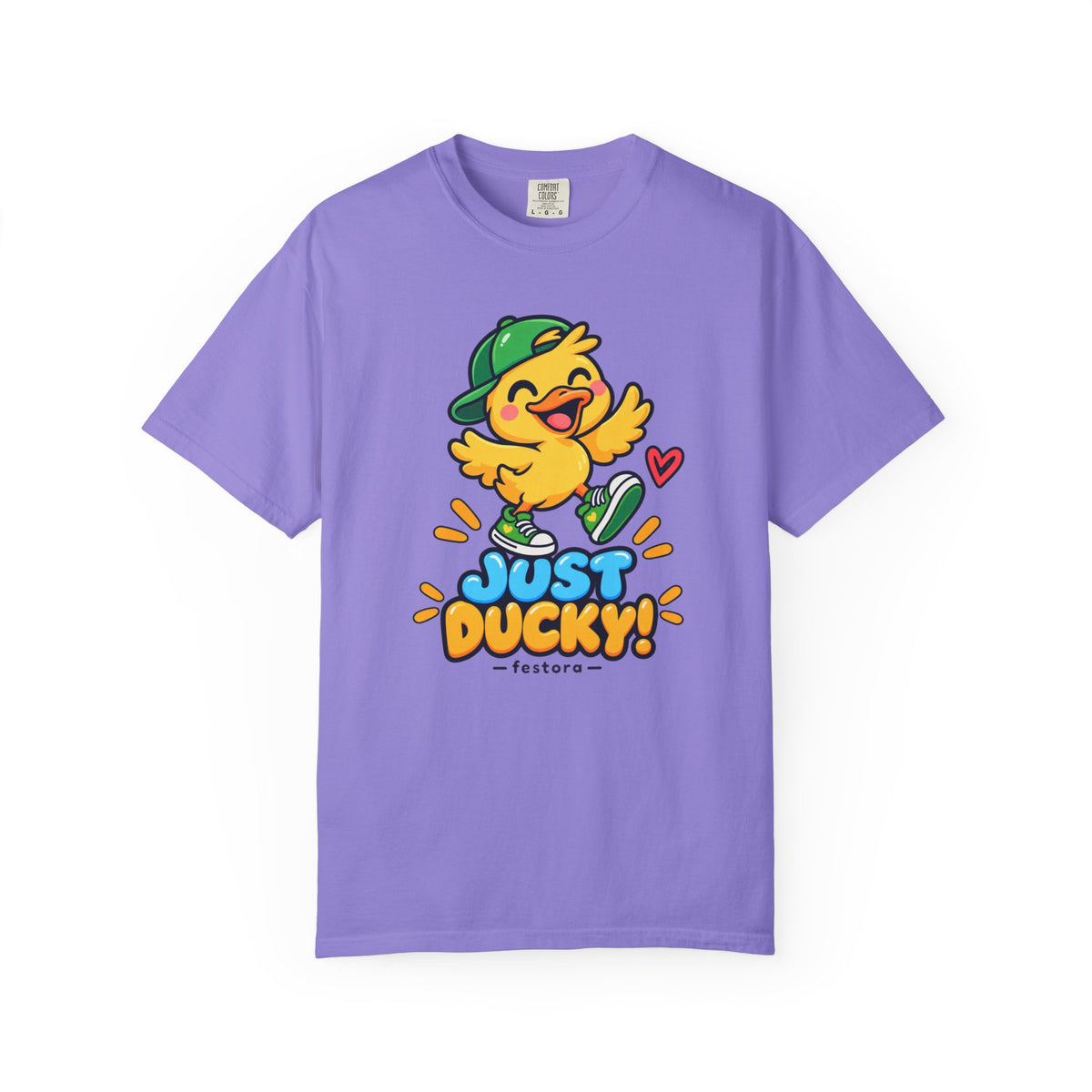 Just Ducky! – Cute Happy Duck Graphic T-Shirt