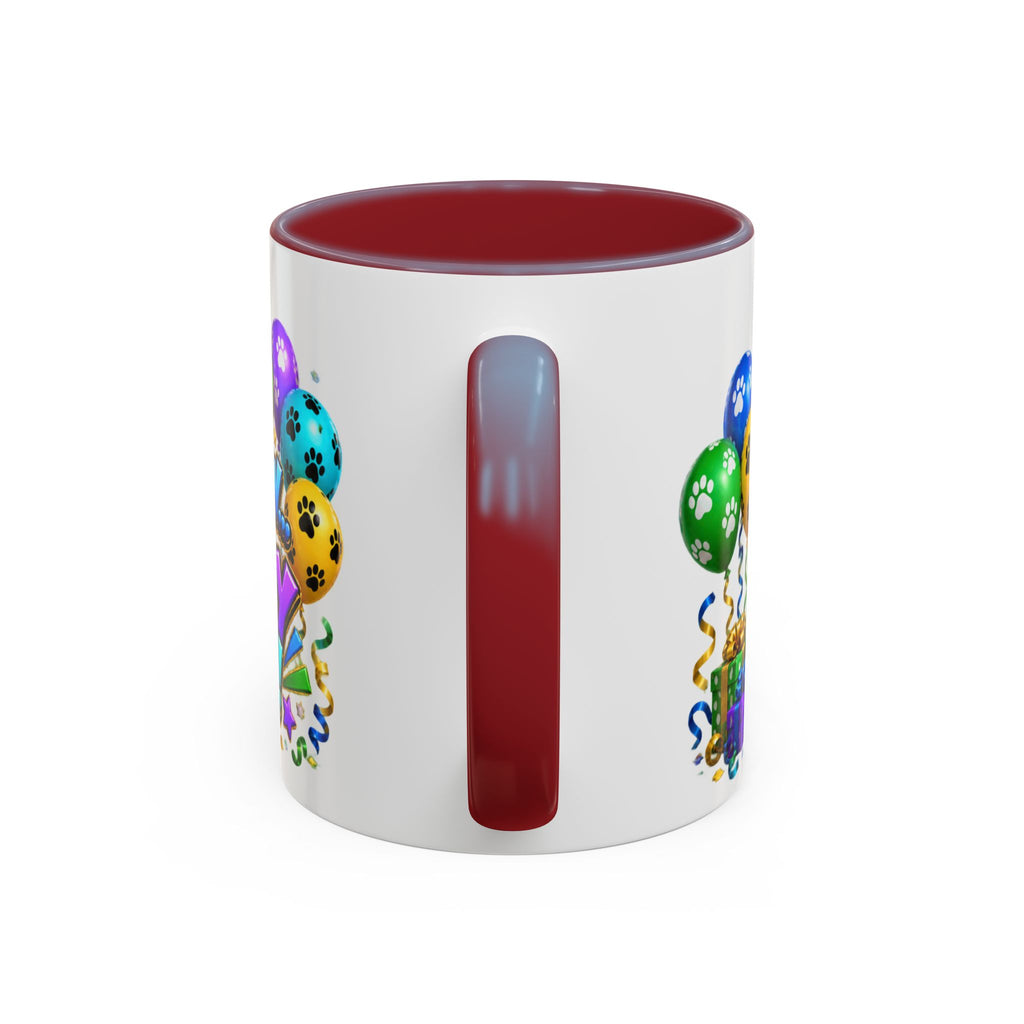 Herd the Crew Border Collie Birthday White Mug