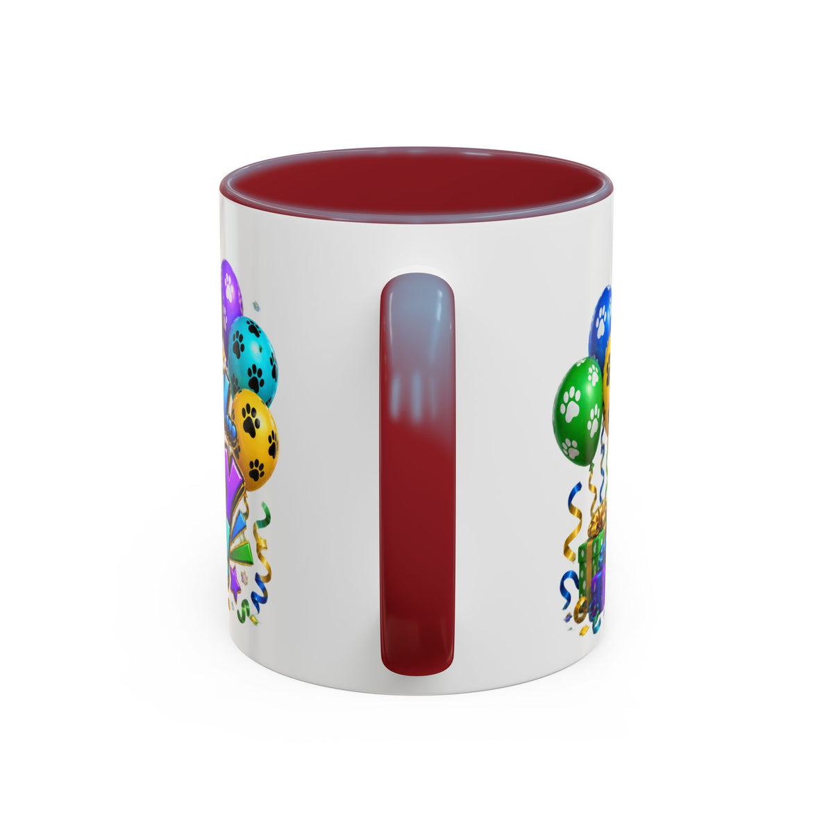 Herd the Crew Border Collie Birthday White Mug